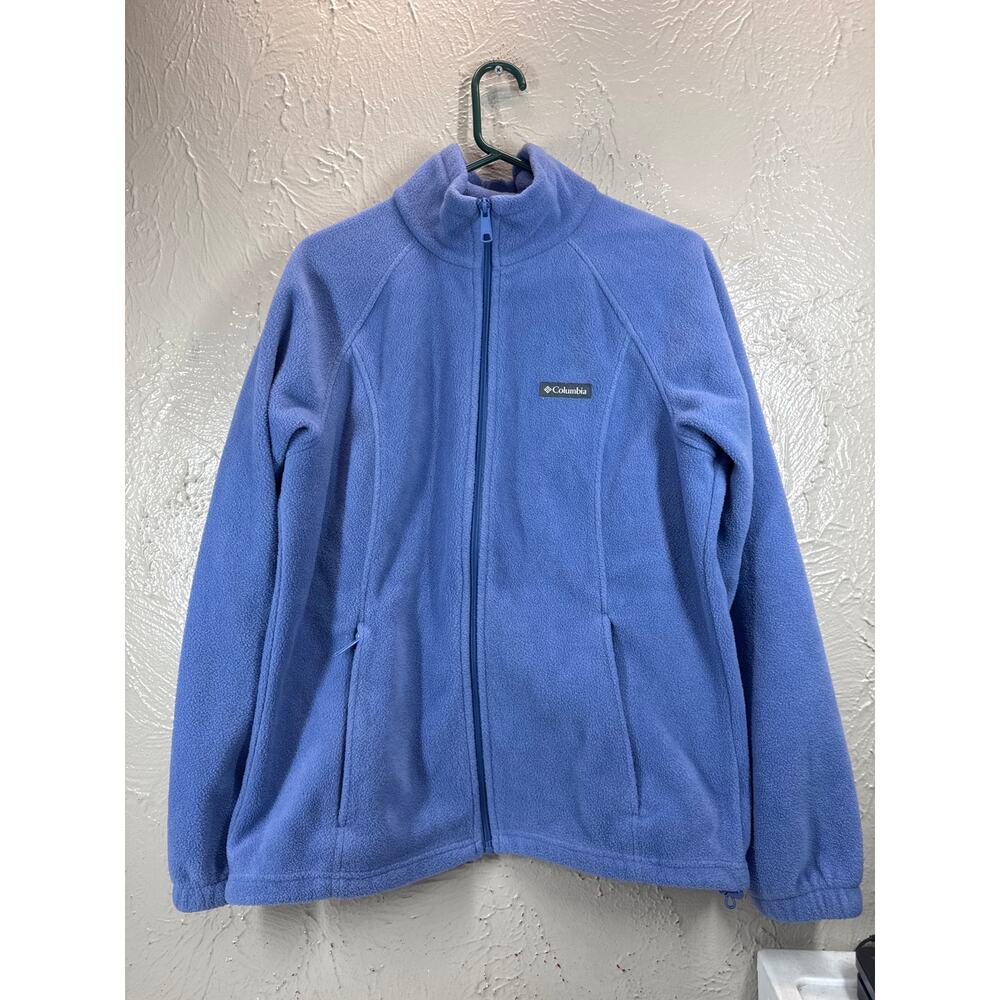 Columbia Benton Springs Full Zip Fleece Jacket Sweater Raglan Womens Size Large